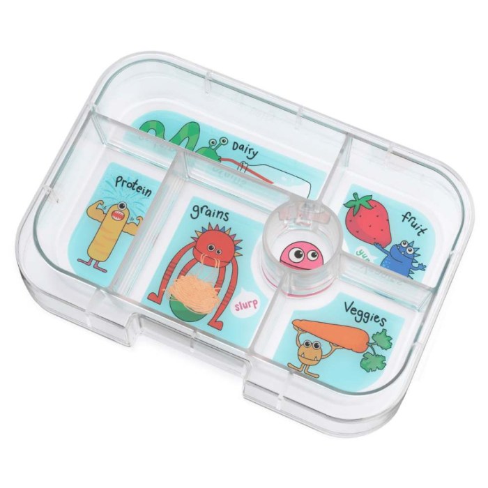 Μπλε Φαγητοδοχείο Yumbox με τερατάκια